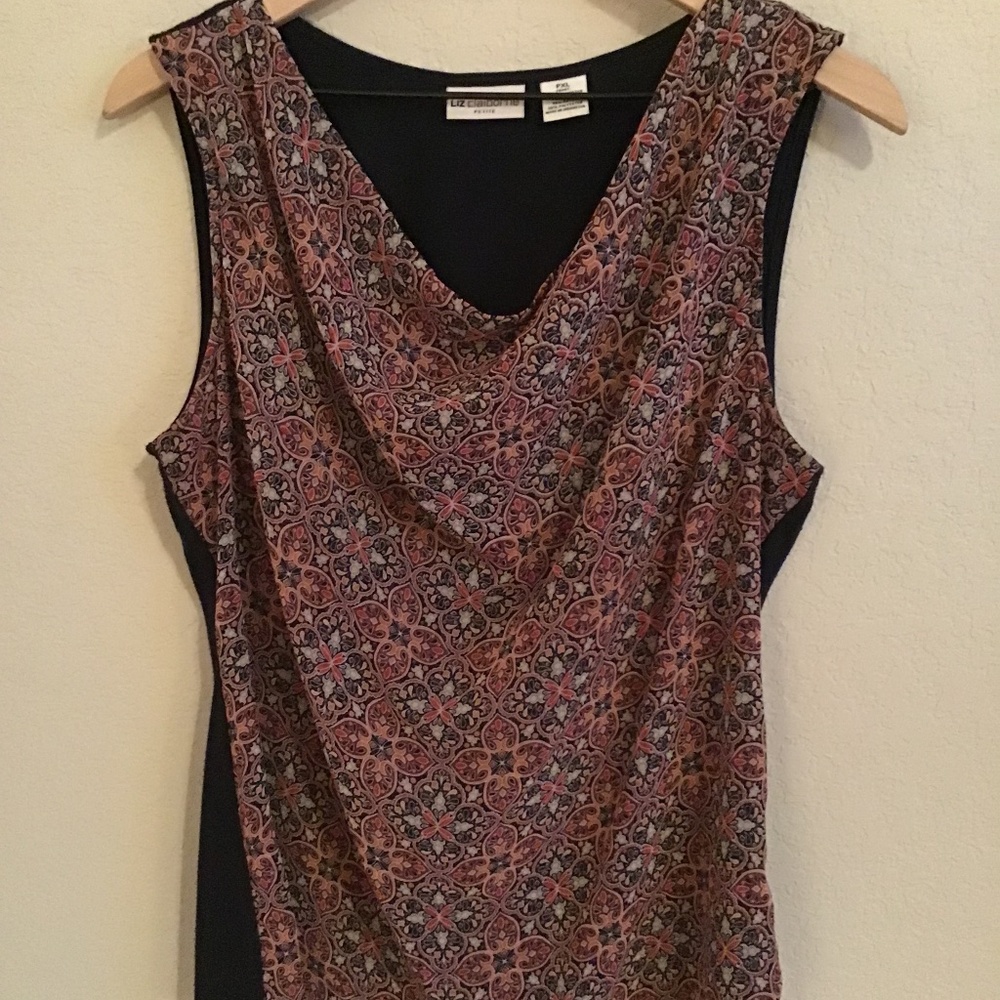 Liz Claiborne mixed media top